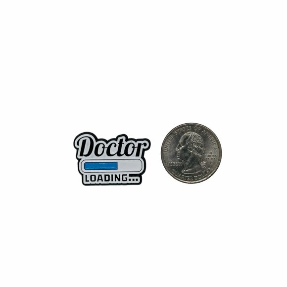 ☀️New Oz Enamel Pin Doctor Loading Medical Themed Brooch White Medicine student - Picture 5 of 5